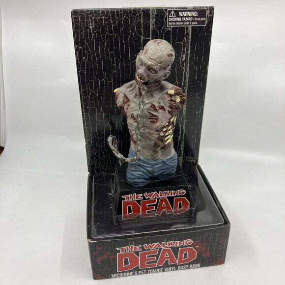 Diamond Select Toys The Walking Dead Michonne's Pet Zombie Color Vinyl Bust Bank - Picture 1 of 6